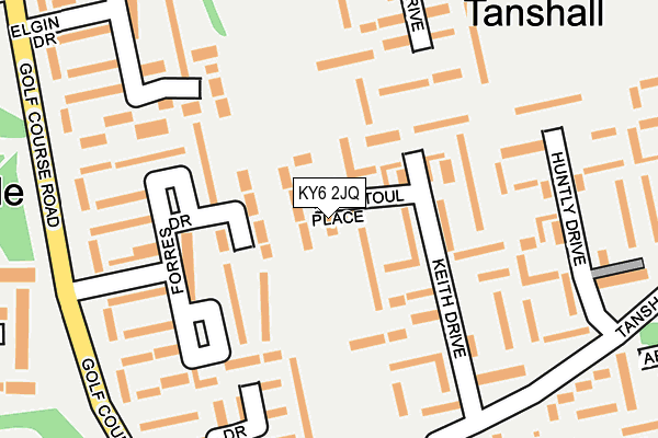 KY6 2JQ map - OS OpenMap – Local (Ordnance Survey)