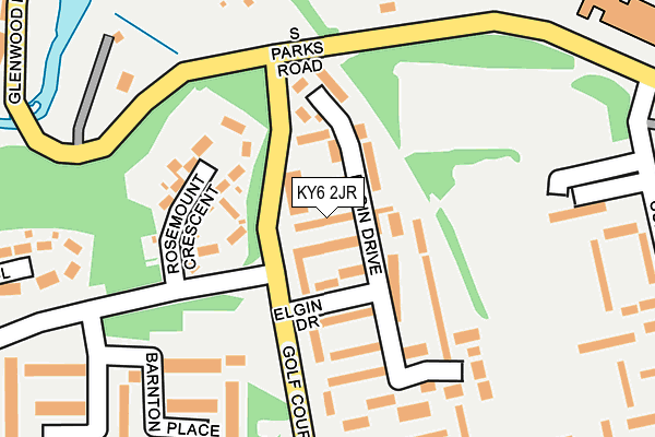 KY6 2JR map - OS OpenMap – Local (Ordnance Survey)