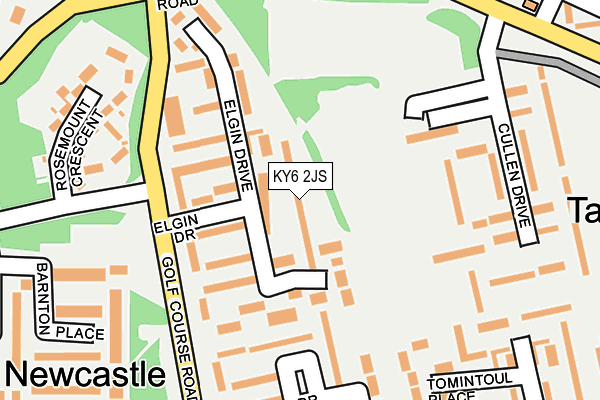 KY6 2JS map - OS OpenMap – Local (Ordnance Survey)