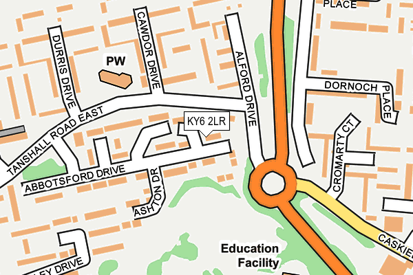 KY6 2LR map - OS OpenMap – Local (Ordnance Survey)