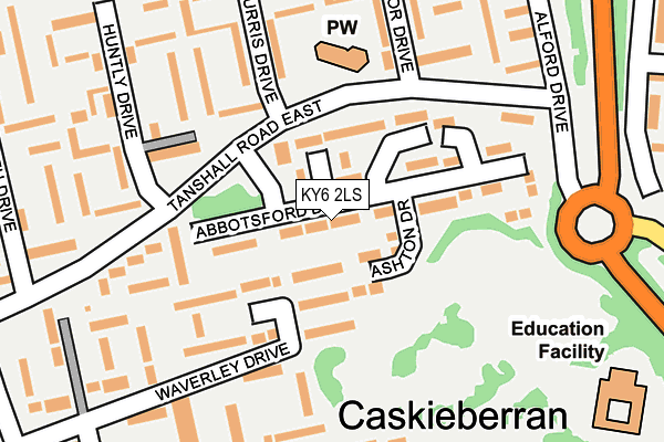 KY6 2LS map - OS OpenMap – Local (Ordnance Survey)