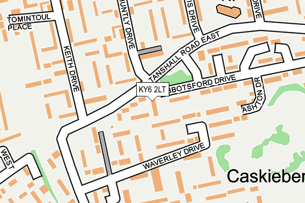 KY6 2LT map - OS OpenMap – Local (Ordnance Survey)