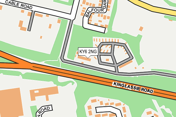 KY6 2NG map - OS OpenMap – Local (Ordnance Survey)