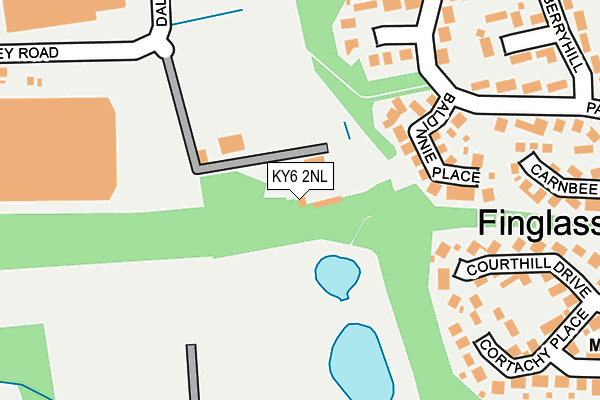 KY6 2NL map - OS OpenMap – Local (Ordnance Survey)