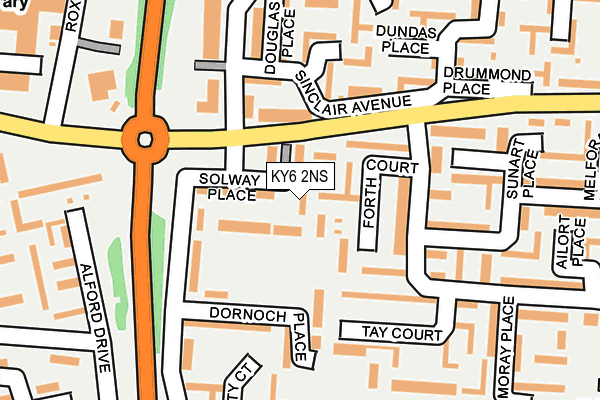 KY6 2NS map - OS OpenMap – Local (Ordnance Survey)
