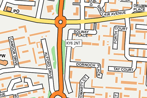 KY6 2NT map - OS OpenMap – Local (Ordnance Survey)