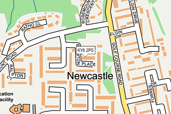 KY6 2PS map - OS OpenMap – Local (Ordnance Survey)