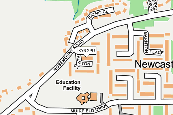 KY6 2PU map - OS OpenMap – Local (Ordnance Survey)