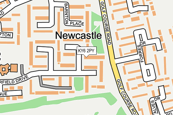 KY6 2PY map - OS OpenMap – Local (Ordnance Survey)