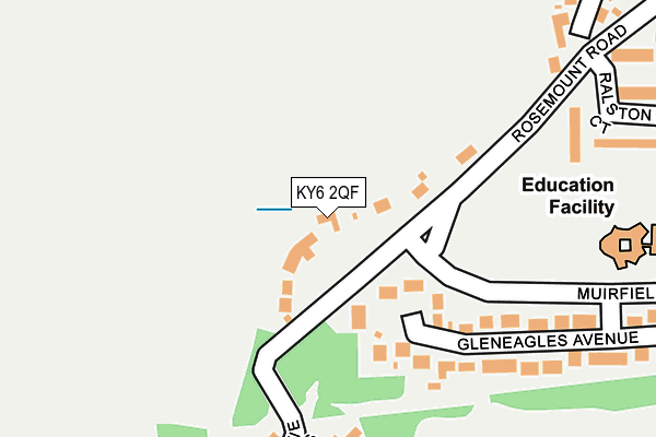 KY6 2QF map - OS OpenMap – Local (Ordnance Survey)