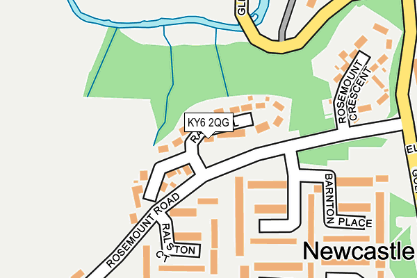 KY6 2QG map - OS OpenMap – Local (Ordnance Survey)