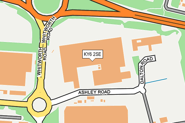 KY6 2SE map - OS OpenMap – Local (Ordnance Survey)