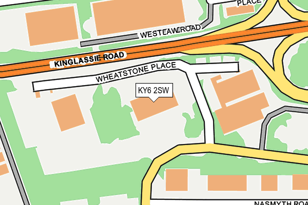 KY6 2SW map - OS OpenMap – Local (Ordnance Survey)