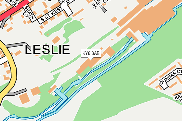 KY6 3AB map - OS OpenMap – Local (Ordnance Survey)