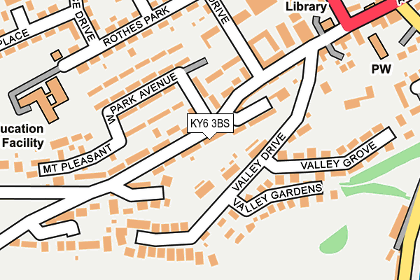 KY6 3BS map - OS OpenMap – Local (Ordnance Survey)