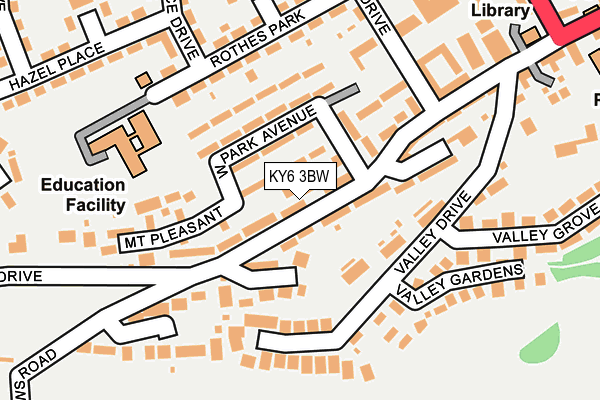 KY6 3BW map - OS OpenMap – Local (Ordnance Survey)