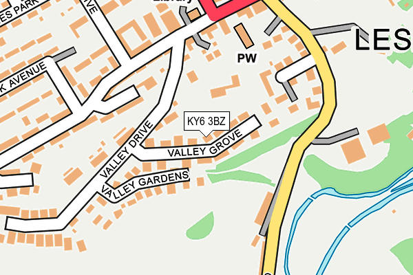 KY6 3BZ map - OS OpenMap – Local (Ordnance Survey)