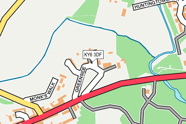 KY6 3DF map - OS OpenMap – Local (Ordnance Survey)