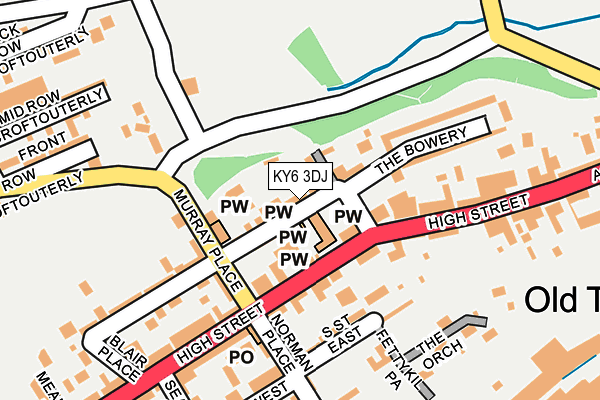 KY6 3DJ map - OS OpenMap – Local (Ordnance Survey)