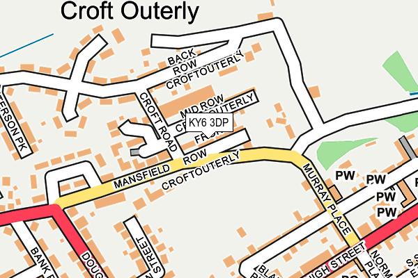 KY6 3DP map - OS OpenMap – Local (Ordnance Survey)