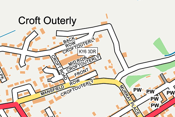 KY6 3DR map - OS OpenMap – Local (Ordnance Survey)
