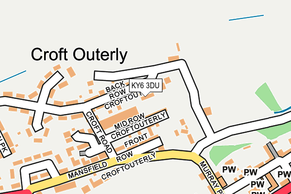 KY6 3DU map - OS OpenMap – Local (Ordnance Survey)