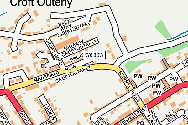 KY6 3DW map - OS OpenMap – Local (Ordnance Survey)