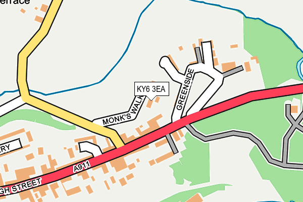 KY6 3EA map - OS OpenMap – Local (Ordnance Survey)