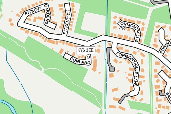 KY6 3EE map - OS OpenMap – Local (Ordnance Survey)