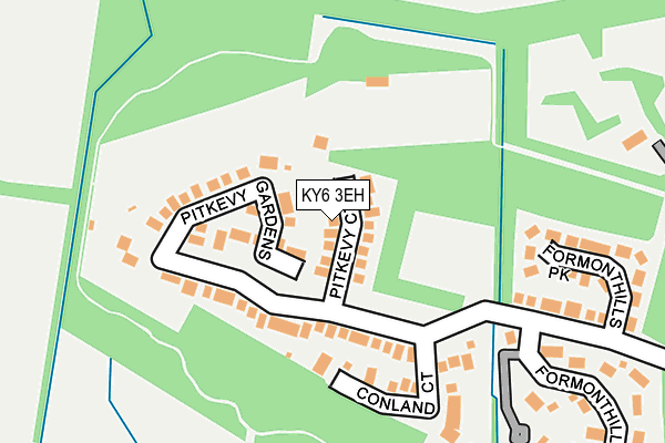 KY6 3EH map - OS OpenMap – Local (Ordnance Survey)