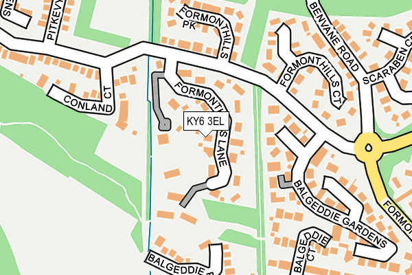 KY6 3EL map - OS OpenMap – Local (Ordnance Survey)
