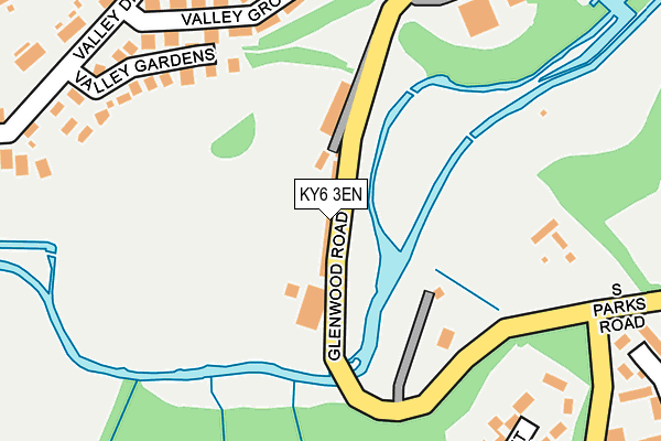 KY6 3EN map - OS OpenMap – Local (Ordnance Survey)