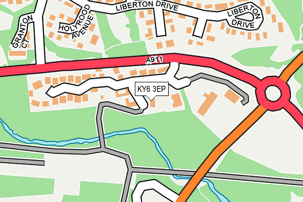 KY6 3EP map - OS OpenMap – Local (Ordnance Survey)