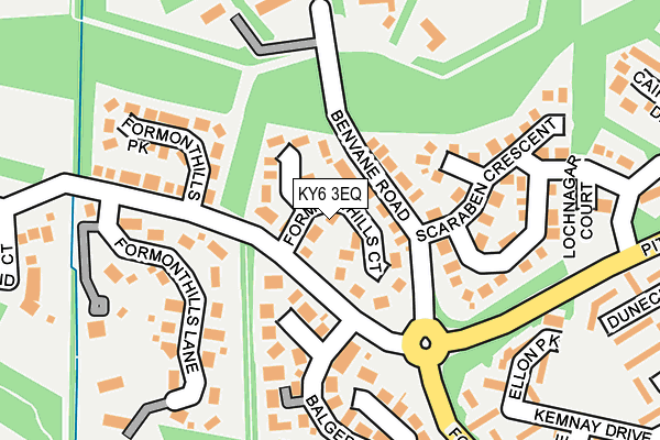 KY6 3EQ map - OS OpenMap – Local (Ordnance Survey)