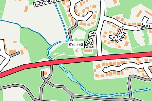 KY6 3ES map - OS OpenMap – Local (Ordnance Survey)