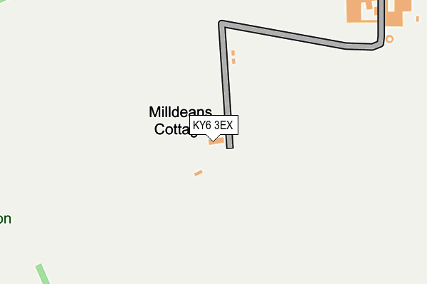 KY6 3EX map - OS OpenMap – Local (Ordnance Survey)