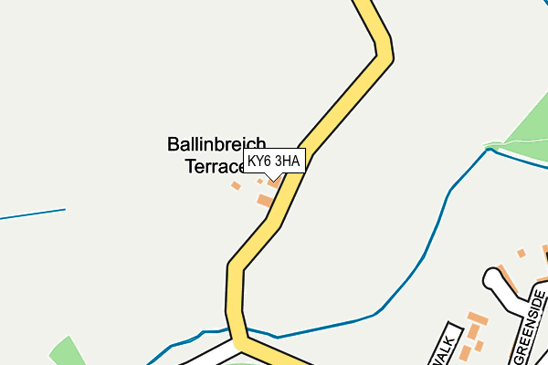 KY6 3HA map - OS OpenMap – Local (Ordnance Survey)