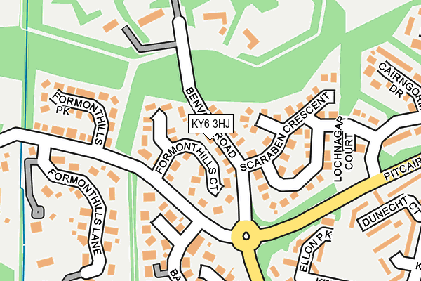 KY6 3HJ map - OS OpenMap – Local (Ordnance Survey)