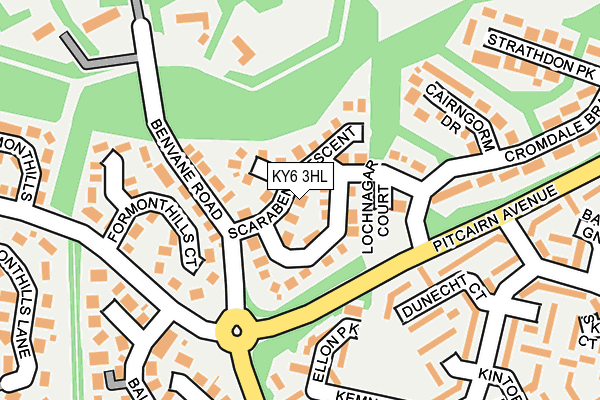 KY6 3HL map - OS OpenMap – Local (Ordnance Survey)