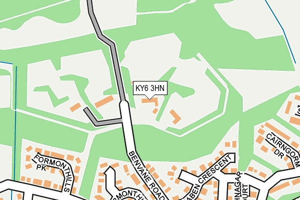 KY6 3HN map - OS OpenMap – Local (Ordnance Survey)