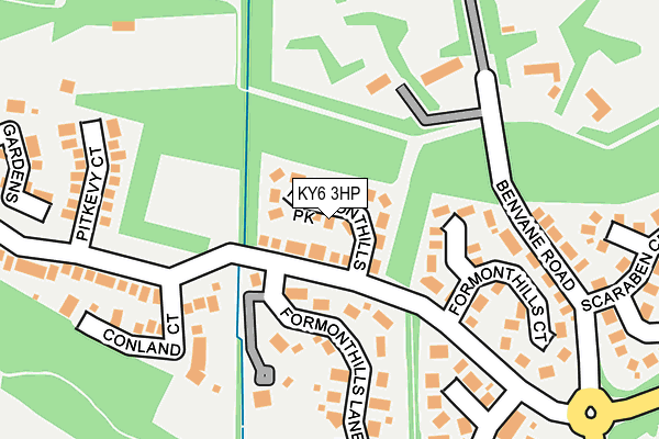 KY6 3HP map - OS OpenMap – Local (Ordnance Survey)