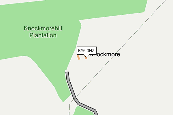 KY6 3HZ map - OS OpenMap – Local (Ordnance Survey)