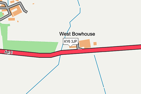 KY6 3JP map - OS OpenMap – Local (Ordnance Survey)
