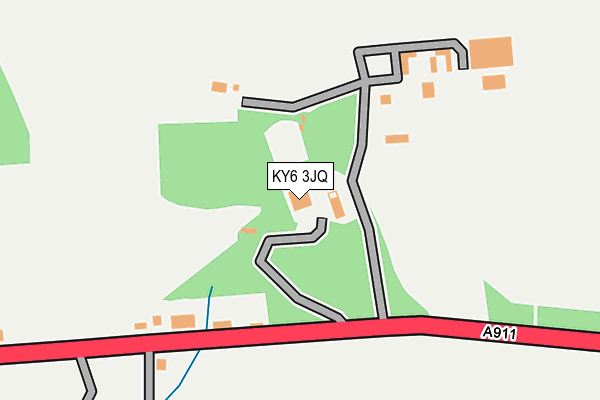 KY6 3JQ map - OS OpenMap – Local (Ordnance Survey)