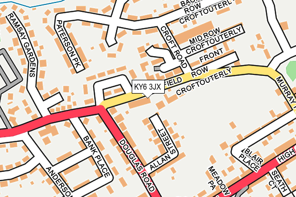 KY6 3JX map - OS OpenMap – Local (Ordnance Survey)