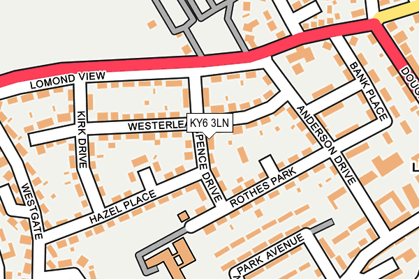 KY6 3LN map - OS OpenMap – Local (Ordnance Survey)