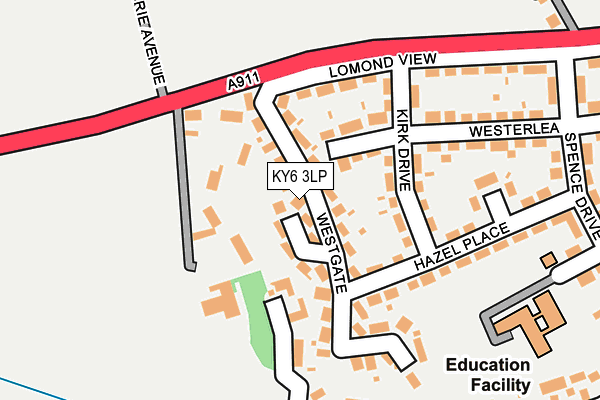 KY6 3LP map - OS OpenMap – Local (Ordnance Survey)