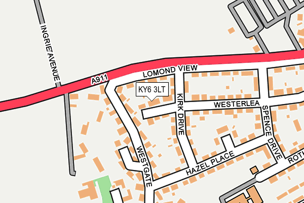 KY6 3LT map - OS OpenMap – Local (Ordnance Survey)