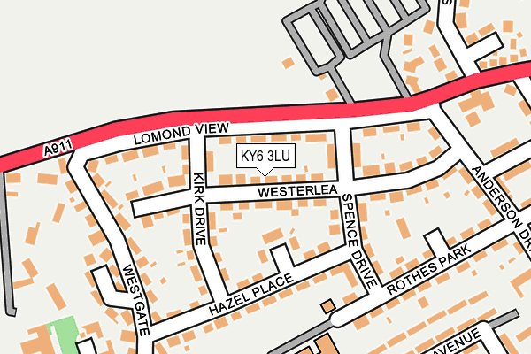 KY6 3LU map - OS OpenMap – Local (Ordnance Survey)