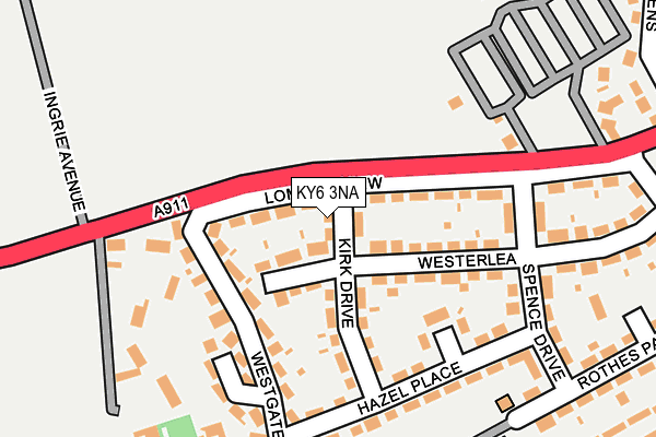 KY6 3NA map - OS OpenMap – Local (Ordnance Survey)